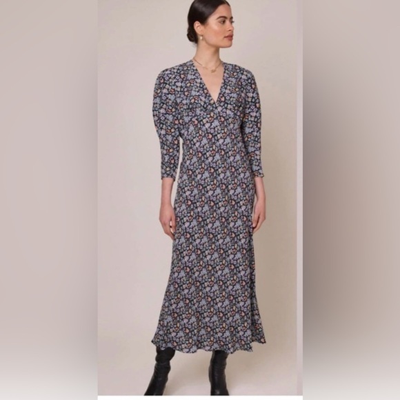 RIXO Flowy Maxi Kallie Jacquard Maxi Dress - Picture 5 of 6